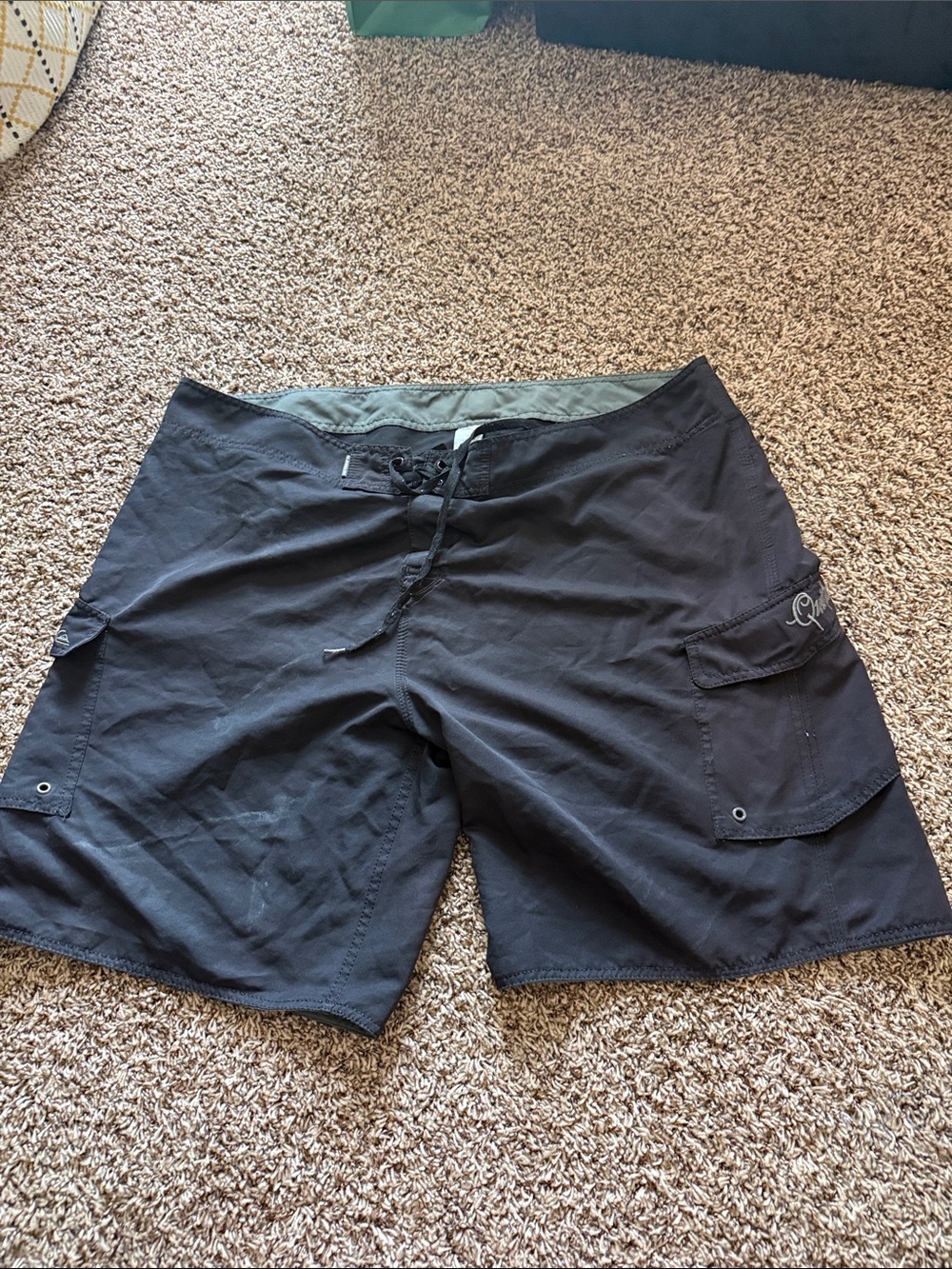 Vintage Quiksilver Black Men's Swim Board Shorts